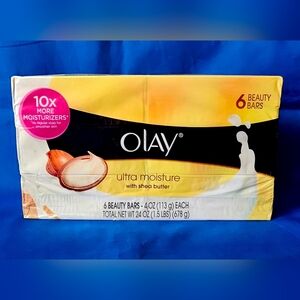 Olay Ultra Moisture Shea Butter 6 pk Soap Bars Discontinued Original Formula 4oz